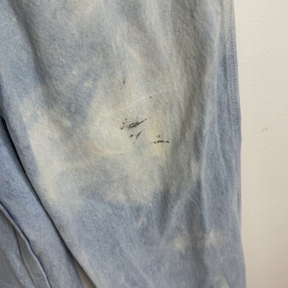 Carhartt Overalls ladies 28x32 Denim Distressed Workwear Utility Painter - Picture 5 of 14